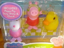 Peppa Pig Bath Squirtees Squirters Bath Toys Peppa Pig, Suzy Sheep Quack New