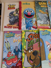 Scholastic Kids Sticker Book Lot 15 PB Illustrated Ages 4-8 SpongeBob Toy Story