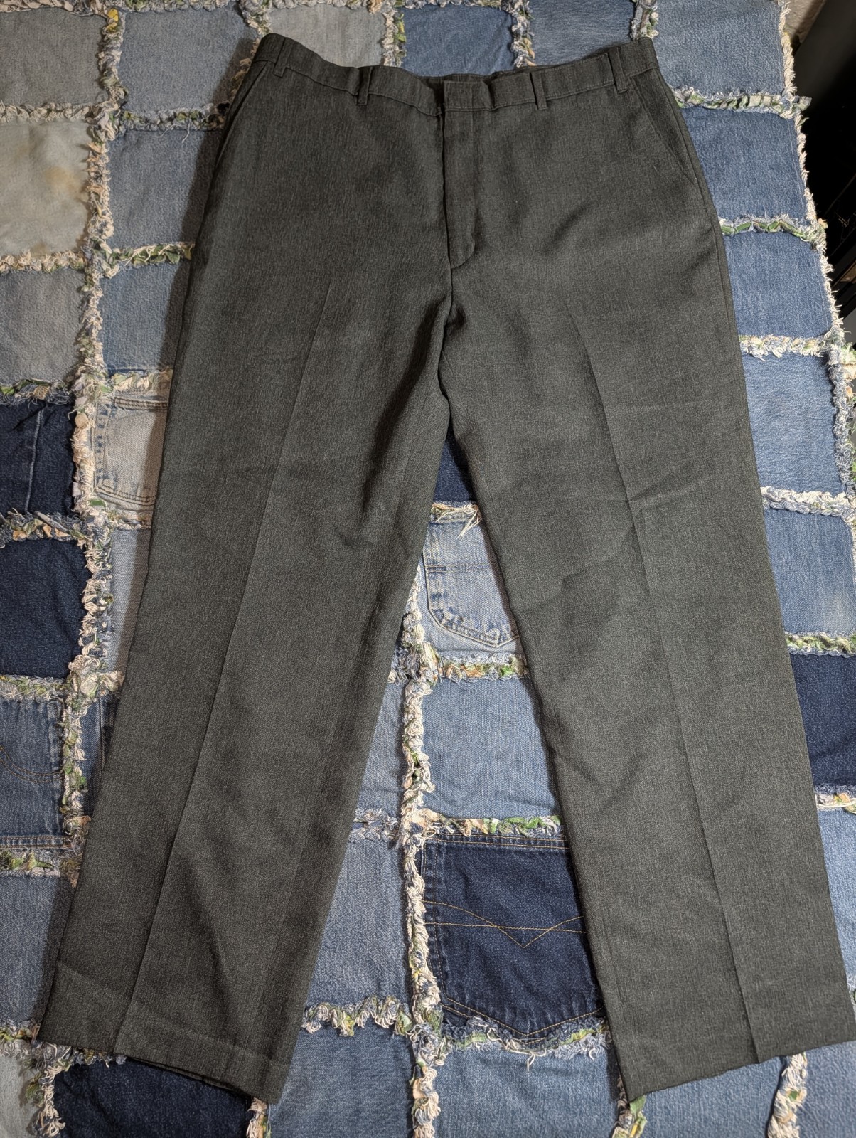 Levi Action Slacks Flat Front Dacron Polyester Da… - image 2