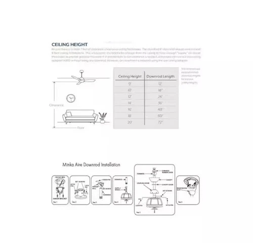 Minka Aire Concept IV 54 in Integrated LED Indoor Outdoor Smart Ceiling Fan NEW - Picture 12 of 13