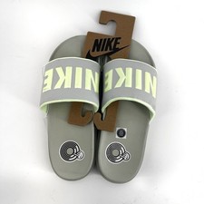 Nike Offcourt Slide BQ4632 013 Light Silver Barely Volt Womens Size 10 NWT