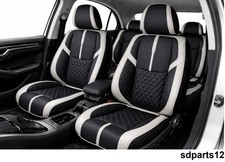 KIA Sportage Ceed Niro Sitzbezüge Komplett-Set PU Leder Schwarz Grau