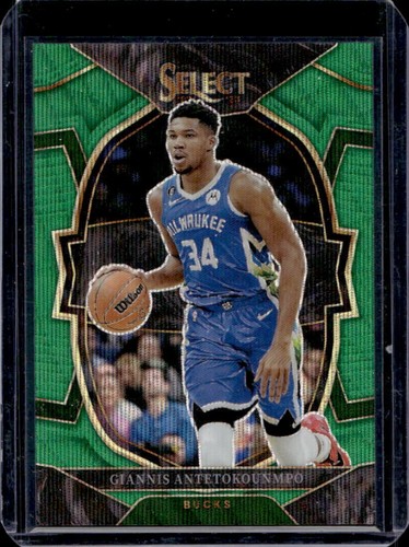 2022-23 Panini Select Giannis Antetokounmpo Green Wave Prizm Concourse #/50