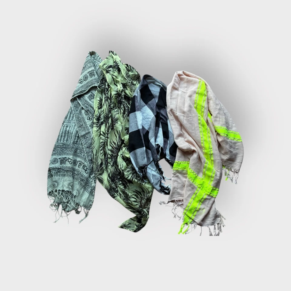 复古围巾 - 4 件装 — 第 2/2 张图片