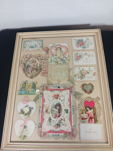 Collection Of Antique Victorian Greeting Cards Valentine's And Postcards
