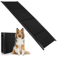 Teleskop Hunderampe Auto klappbar Hunderampe mit Teppich Rutschfest 180*50 cm