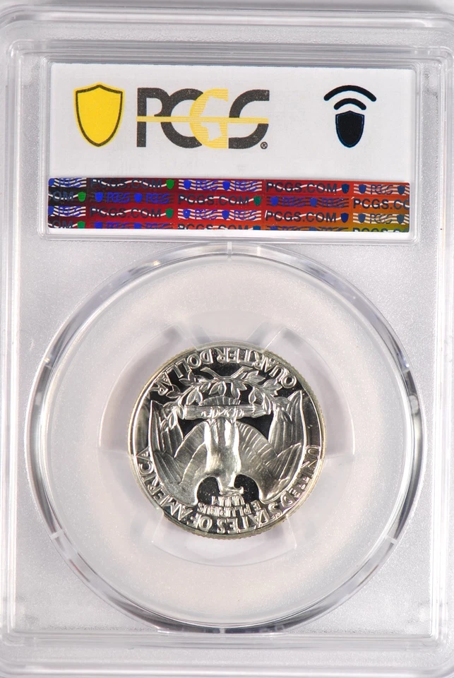 1963 Washington Quarter Proof PCGS PR69CAM PF 69 CAMEO Frosty Coin 25C - Image 2 of 2