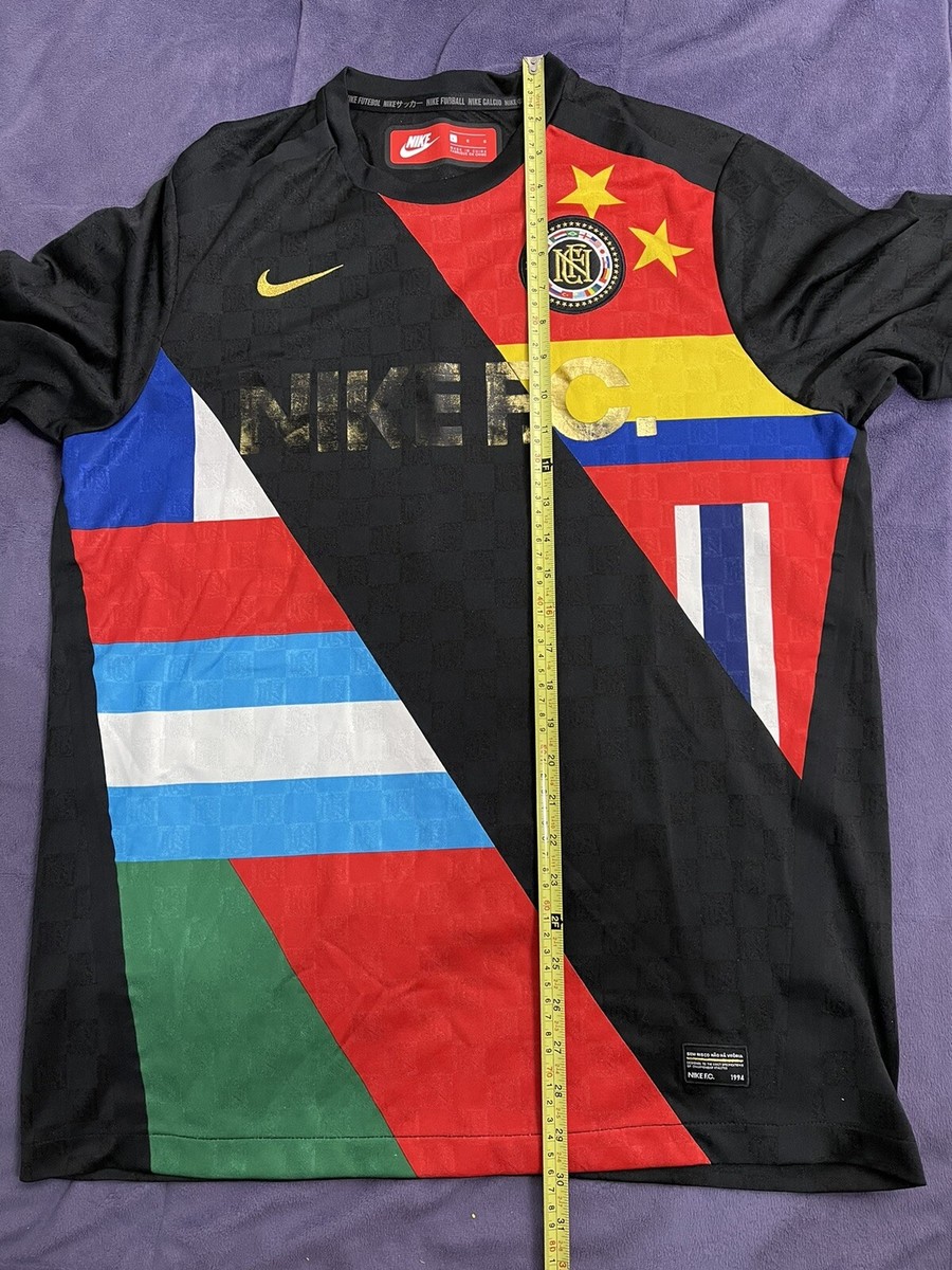 Nike FC 1994 Black Football Soccer Jersey Nike 886872-012 Men Sz L