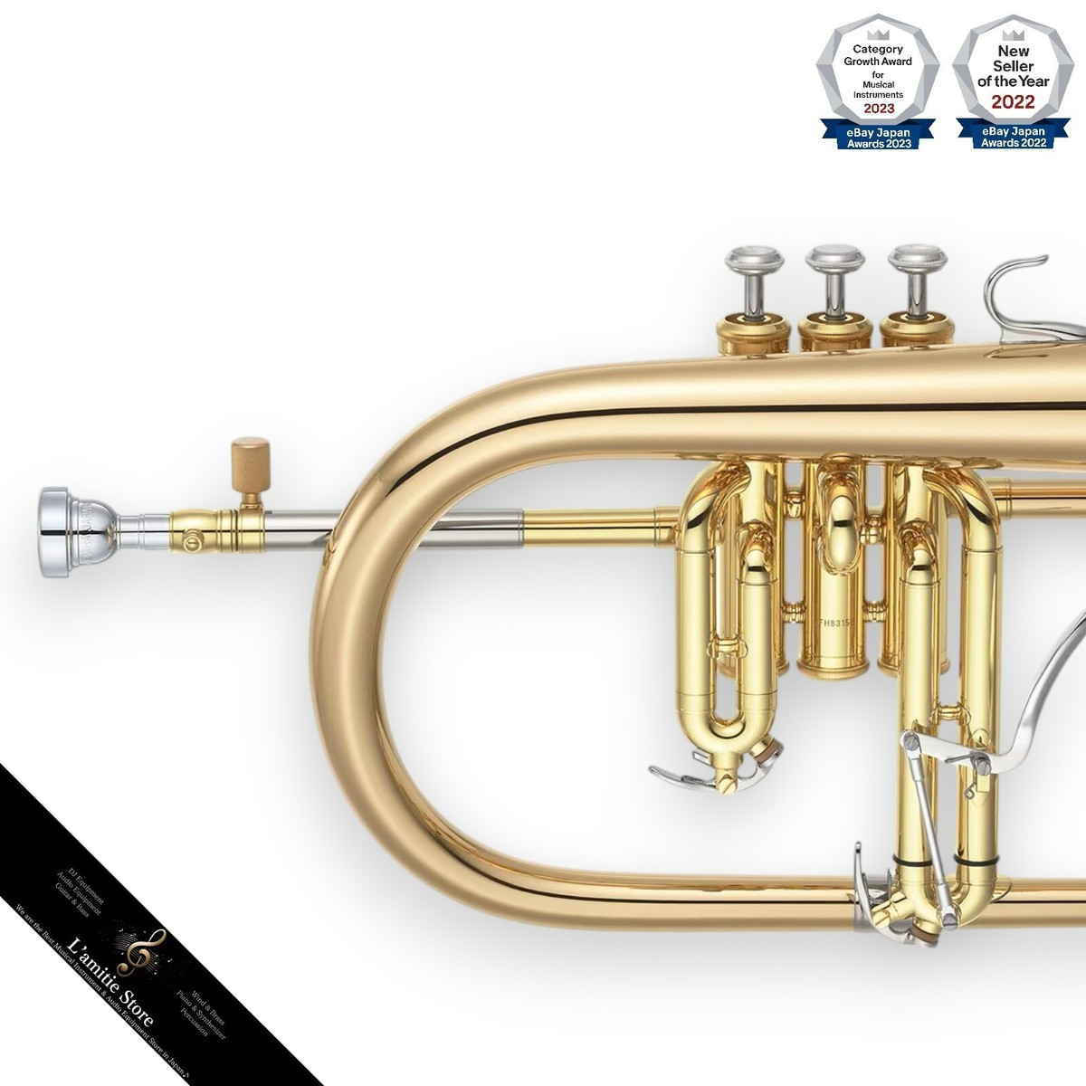 YAMAHA YFH-8315G Flugelhorn Bb Small Bore YFH8315G 8315IIG 8315IIG