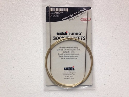 addi Turbo Sock Rockets 60 inch (150 cm) Circular Knitting Needles Skacel USA - Picture 5 of 10