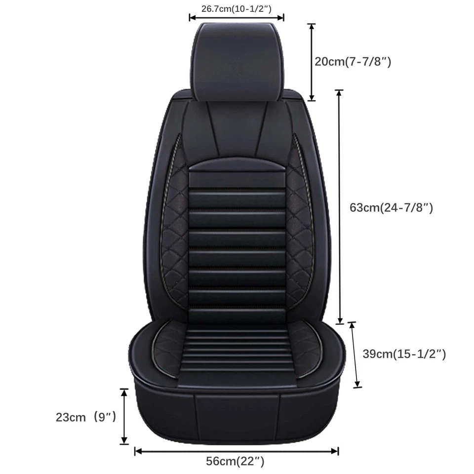 Juego de 5 fundas de asientos delanteras traseras de cuero PU para Ford Mustang GT Foto 2 de 4