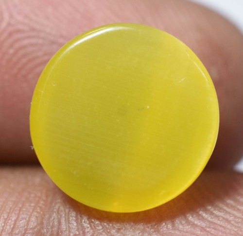 5.70 Ct Natural Yellow Cat's Eye Cabochon GGL Certified Rare Found Gemstone - Picture 3 of 3