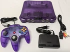 Vtg N64 Funtastic Grape Translucent PURPLE Nintendo-64 Gaming Console System A