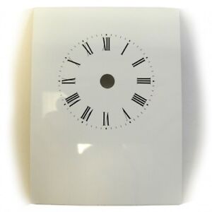 Replacement White Carriage Clock Dial Roman Numerals Clock 82 x 108mm