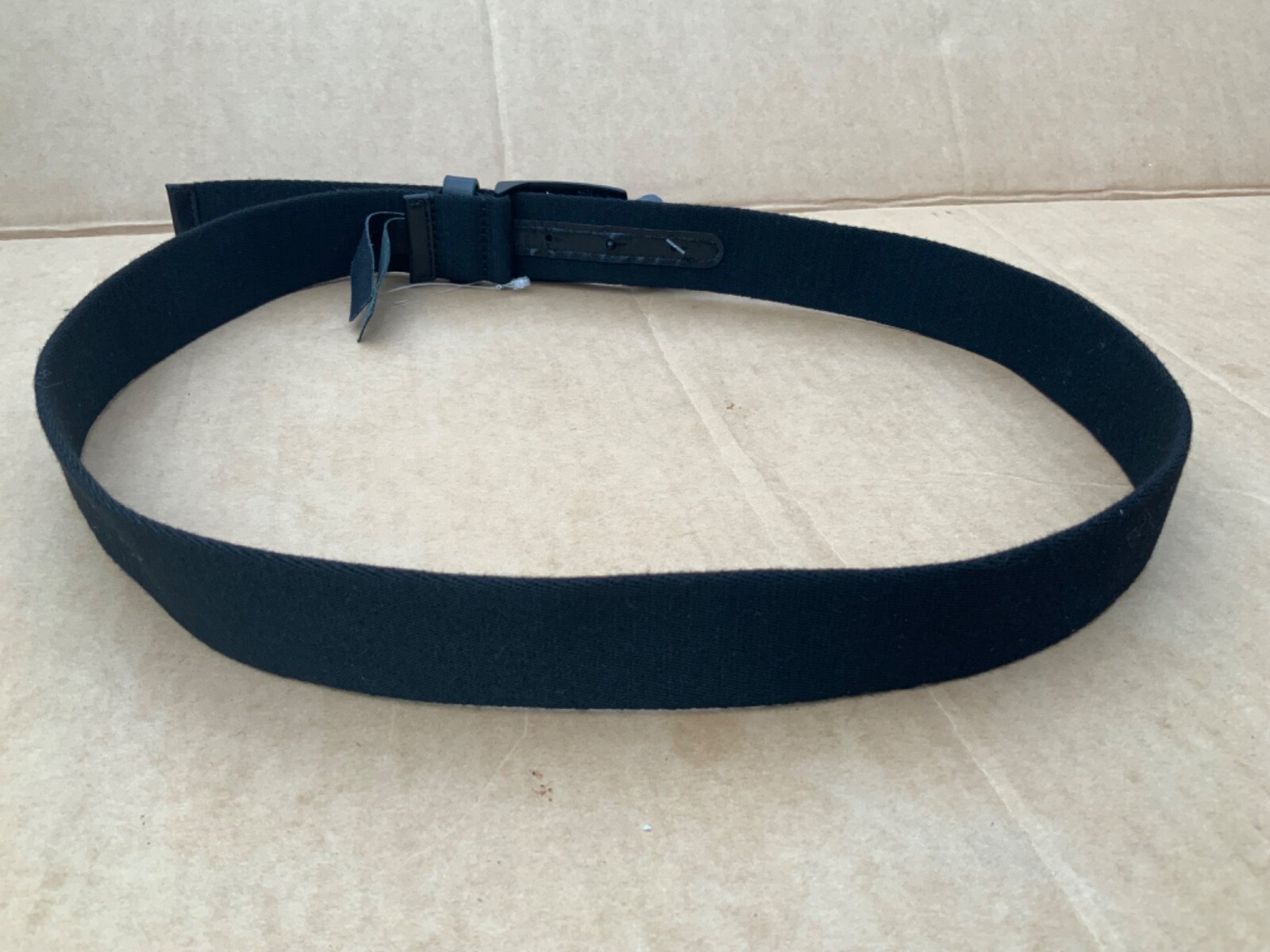 Emporio Armani Mens Plate Belt Fabric /Leather 95-36” Black  New RRP £90 image 3