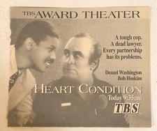 Heart Condition Movie Print Ad Advert Denzel Washington Bob Hoskins Tpa2