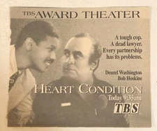 Heart Condition Movie Print Ad Advert Denzel Washington Bob Hoskins Tpa2