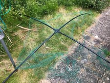 Allotment garden veg protector steel cold frame grow greenhouse 3.65m 12ft x40H