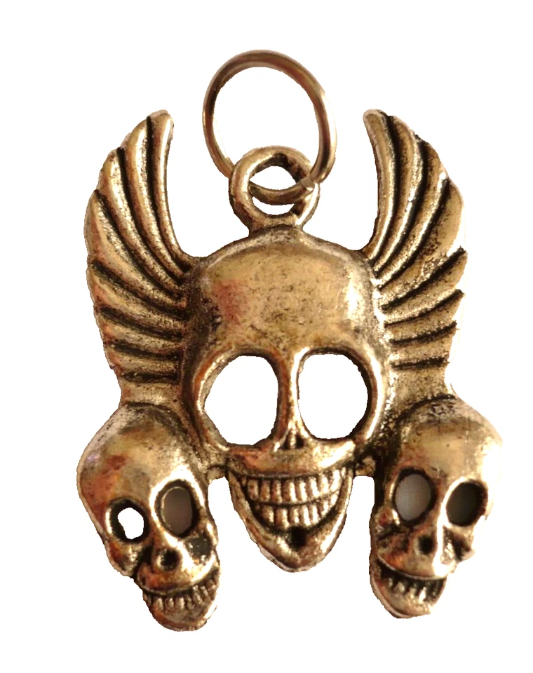 Totenkopf Anhänger Totenköpfe Tibet Silber Schmuck NEU - Bild 1 von 1