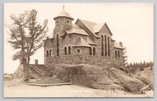 Postcard RPPC Camp St. Malo Children's Camp in Allenspark, CO. Sanborn Photo