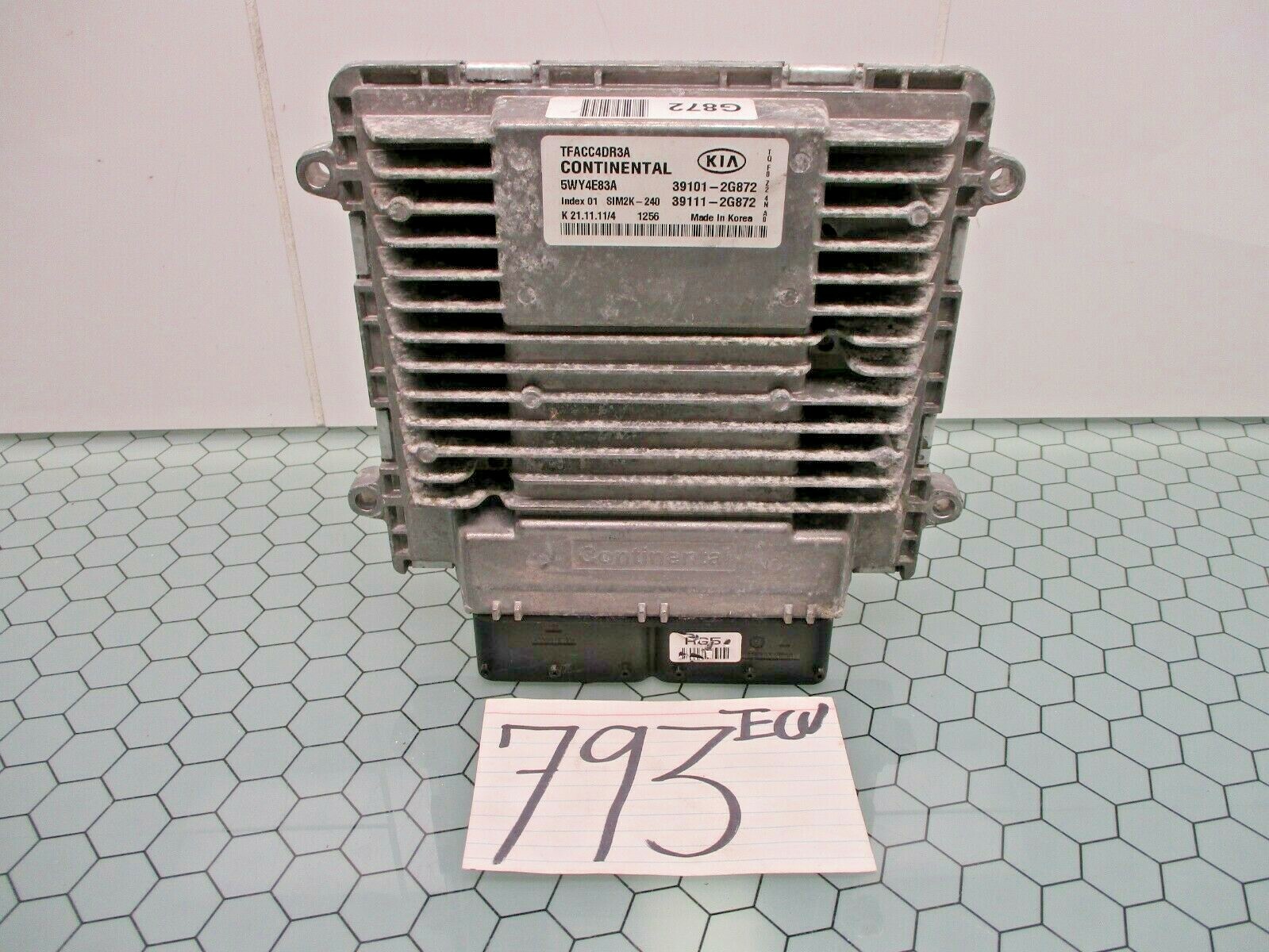 2011 2012 2013 Kia Optima #793 Engine Computer ECM ECU  39101-2G872