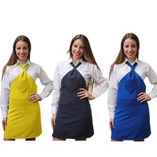 Grembiule donna dragon gessato vineria bistrot ristorante elegante made in italy