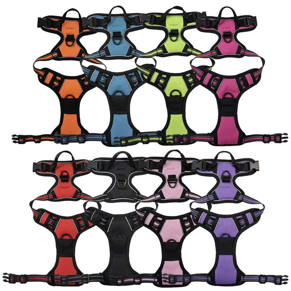 Dog Harness Front Clip Pet Vest w/Handle Easy Control Outdoor Walking Traning US