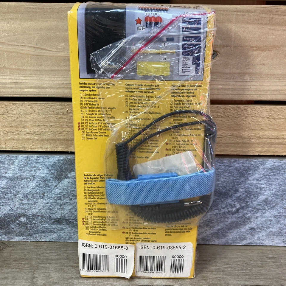 Fellowes Deluxe 22 Piece Computer Tool Kit Black Case  w/ Grounding Wrist Strap - Image 2 of 4