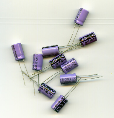 100uF 40 Volt 10x Kondensator Capacitor 10% 105°C RICHEY ESR ELCO Kondensatoren