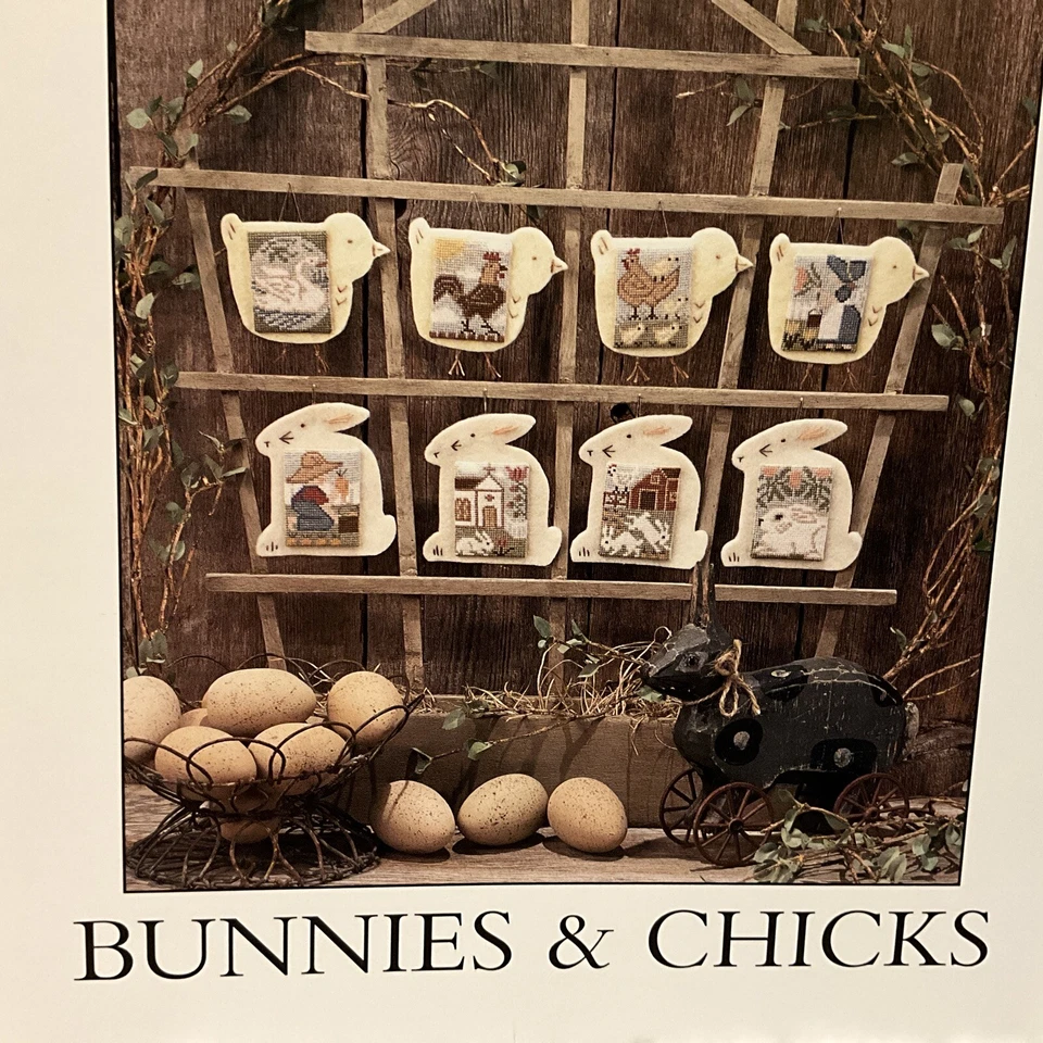 The Prairie Schooler - BUNNIES & CHICKS Book No. 121 original card stock Cross - Image 3 of 4