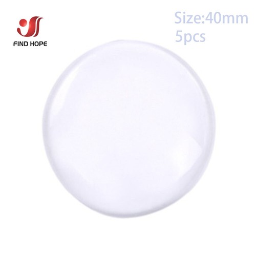 Round Flat Back Transparent Clear Glass Dome Cabochon Jewelry Making Wholesale - Picture 21 of 22