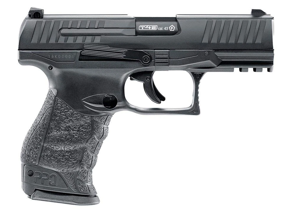 Pistola de paintball Umarex T4E Walther PPQ M2 .43 Cal con paquete de 50 bolas de goma Foto 3 de 4
