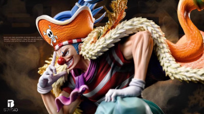 In Stock BT Studios One Piece Buggy Resin H23.5cm Collection Anime Cloak Ver