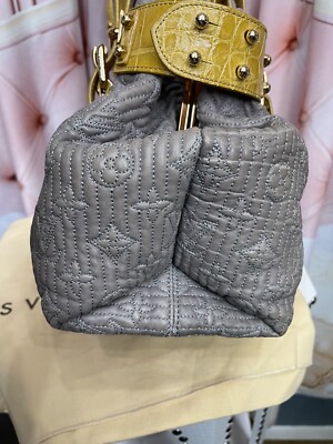 LOUIS VUITTON Monogram Motard Alligator Biker Perl/Yellow