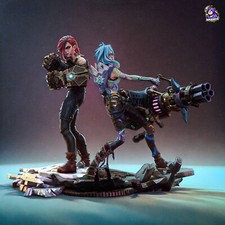 Jinx & Vi Diorama - Arcane - League of Legend...