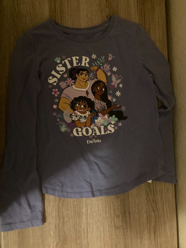 Disney Encanto Long Sleeve Top 6 Sister Goals Purple Mirabel Isabela Luisa