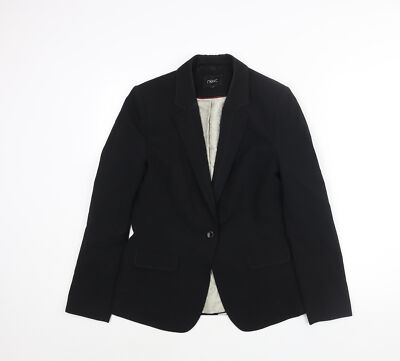 NEXT Damen schwarz Polyester Jacke Anzugjacke Größe 10