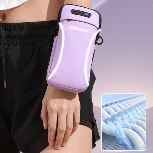Adjustable Strap Sports Arm Bag PU Cycling Phone Case Woman - Zdjęcie 11 z 12