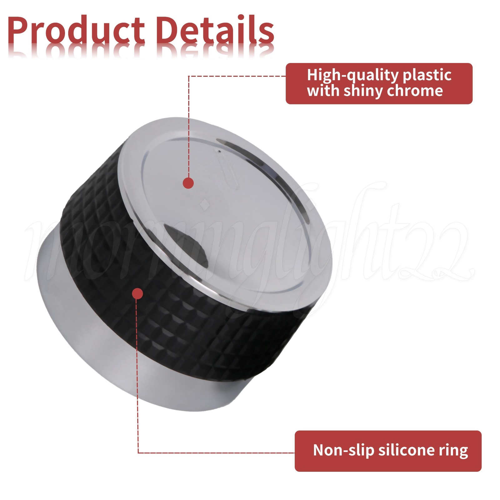 Plastic Grill Control Knobs with DShaped Valve & Nonslip Grip Set of 4