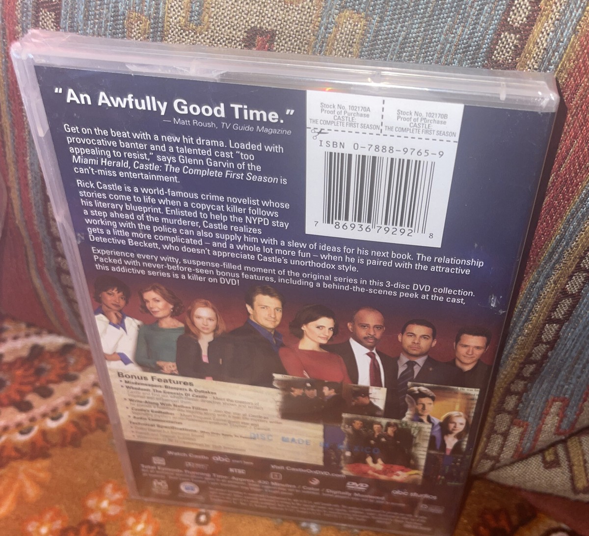 Castle - The Complete First Season (DVD, 3 Disc Set) ABC, Nathan
