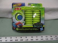Hasbro NERF Vortex VTX 20 Disc Refill New Target Exclusive Blue Neon green Round