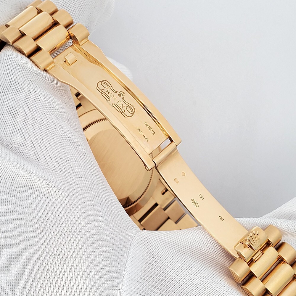 Rolex Day-Date 40mm Factory Champagne Baguette Diamond Watch