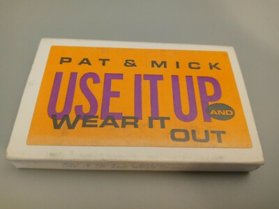 Pat & Mick - Use It Up and Wear It Out cassette tape single 90s dance music