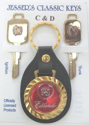 Red Cadillac Eldorado 52G2 Royal Classic Set 1987 1988 1989 1990 C/D Keys