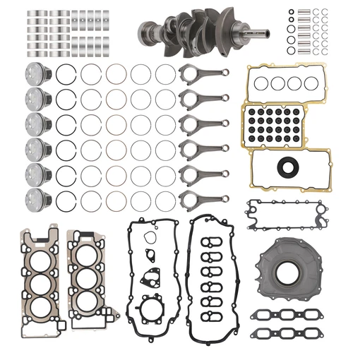 Engine Rebuild Overhaul Kit Crankshaft Rods Piston for Jaguar Land Rover 3.0L