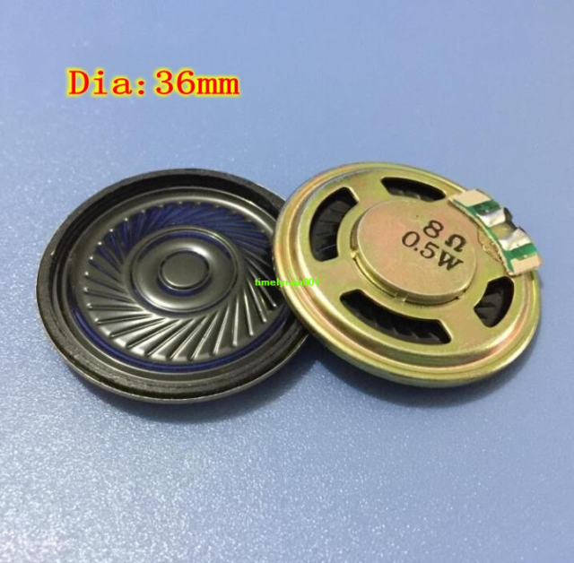 36mm 8ohm 0.5W small speaker iron shell Inner magnetic Mylar speaker Home Audio