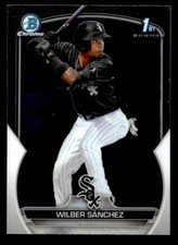 2023 Bowman #BCP-6 Wilber Sanchez Chrome Prospects Card Chicago White Sox