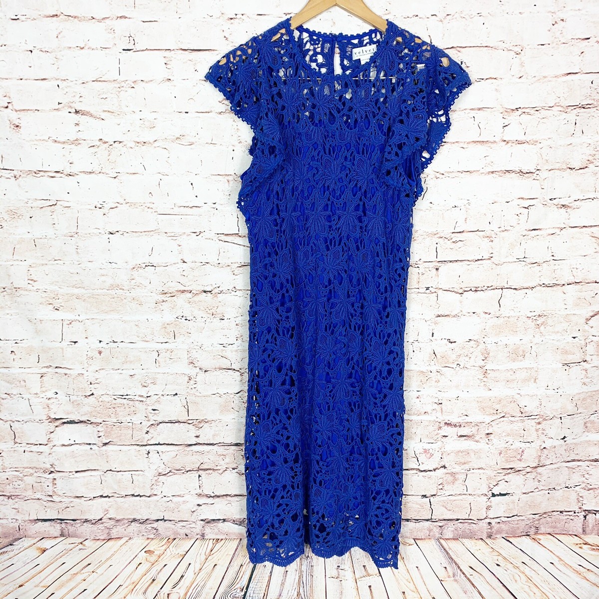 velvet graham dress by & Spencer Elen From Velvet by Graham Spencer V Velvet Graham Spencer Blue Lace