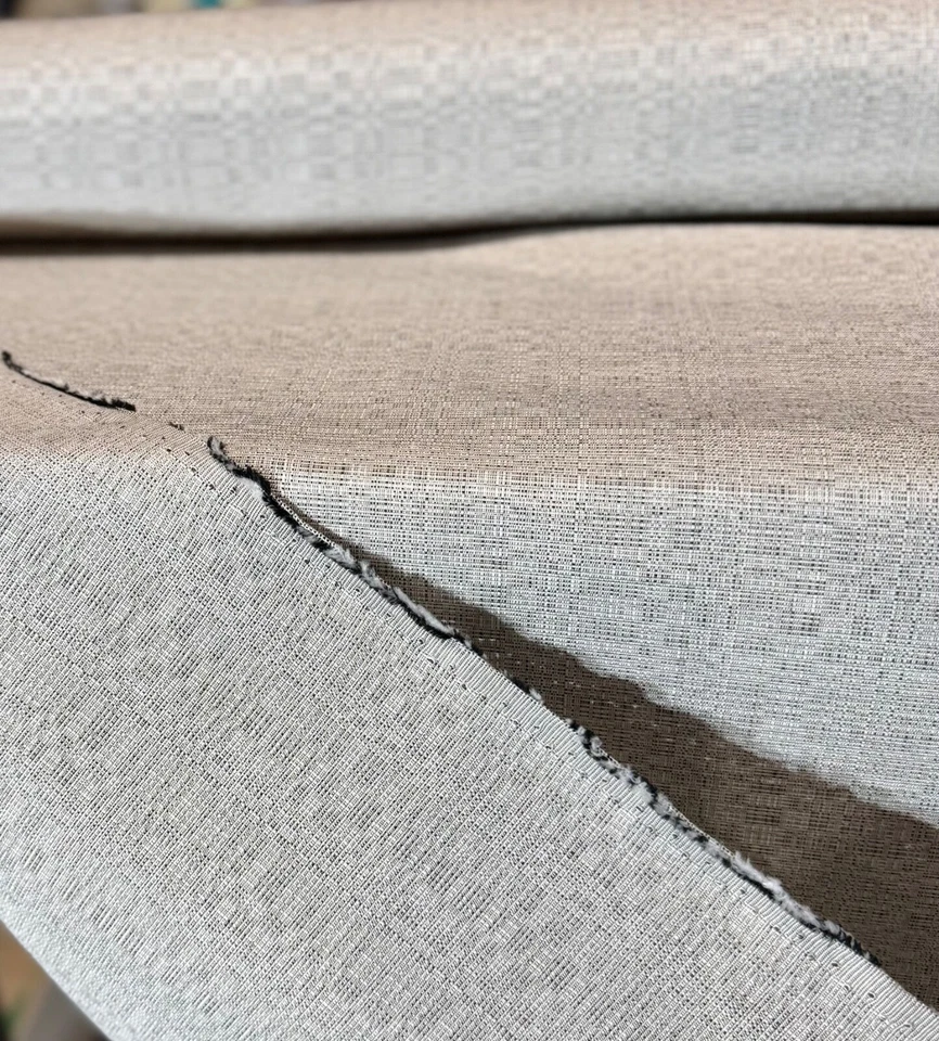SUNBRELLA UPHOLSTERY FABRIC WATER STAIN REPELLENT 55" WIDE LINEN SILVER 8351 - Image 4 of 4