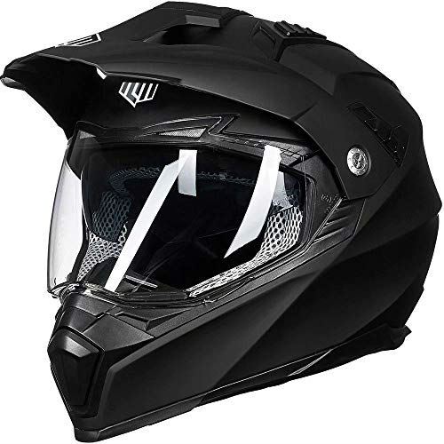 ILM Off Road Motorcycle Dual Sport Helmet Full Face Sun Visor Dirt Bike ATV Moto - Bild 1 von 8